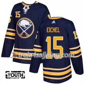 Buffalo Sabres tröja Jack Eichel 15 Adidas 2017-2018 Marinblå Authentic - NHL Tröjor Barn